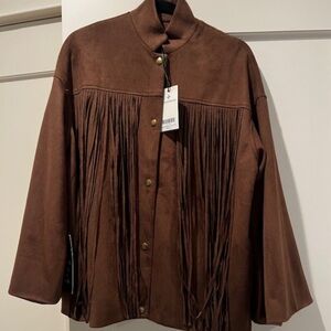 Tuckernuck Brown Fringe Jacket
